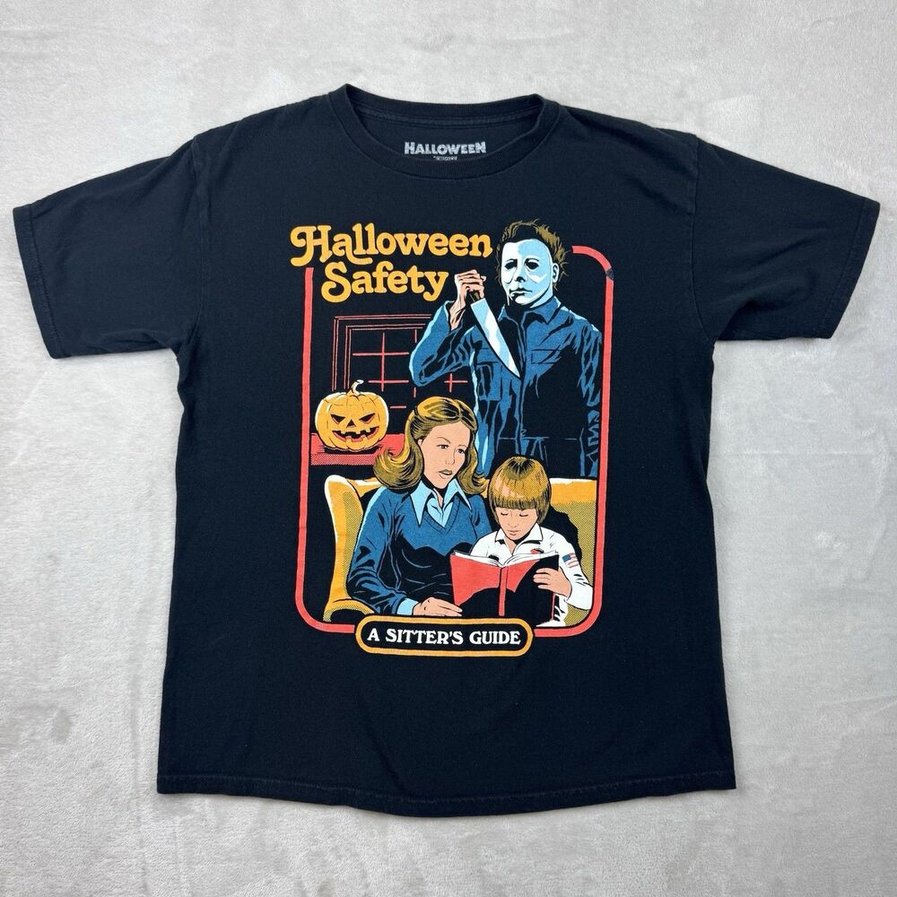 Halloween Michael Myers Creepy Co Sitter’s Guide Horror Movie T-Shirt Size XS